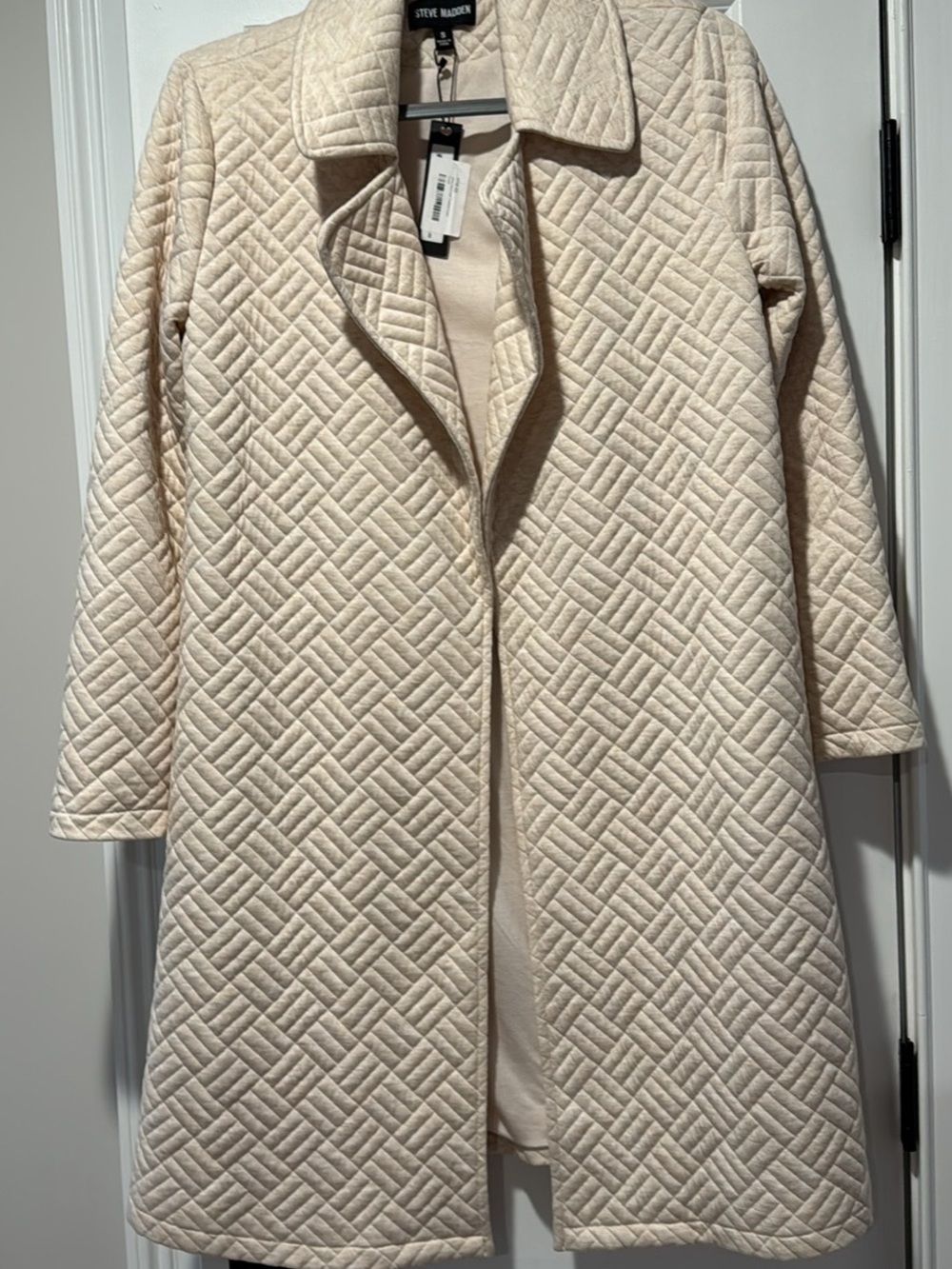Steve Madden Jana Oatmeal Trench Coat